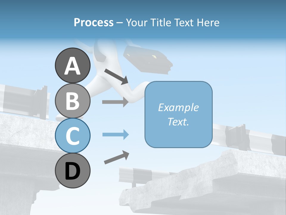 Worry Dart Bridge PowerPoint Template