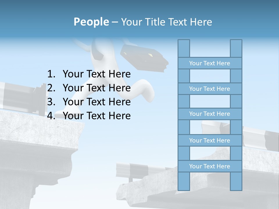 Worry Dart Bridge PowerPoint Template