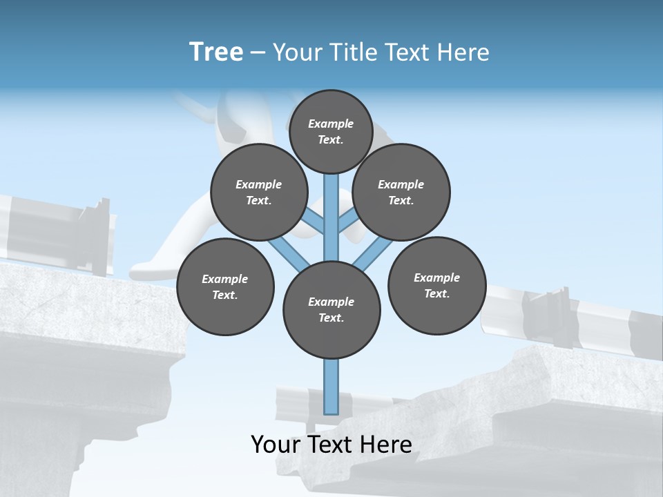 Worry Dart Bridge PowerPoint Template