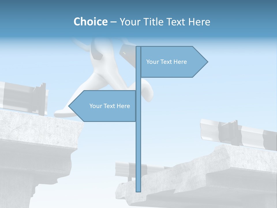 Worry Dart Bridge PowerPoint Template