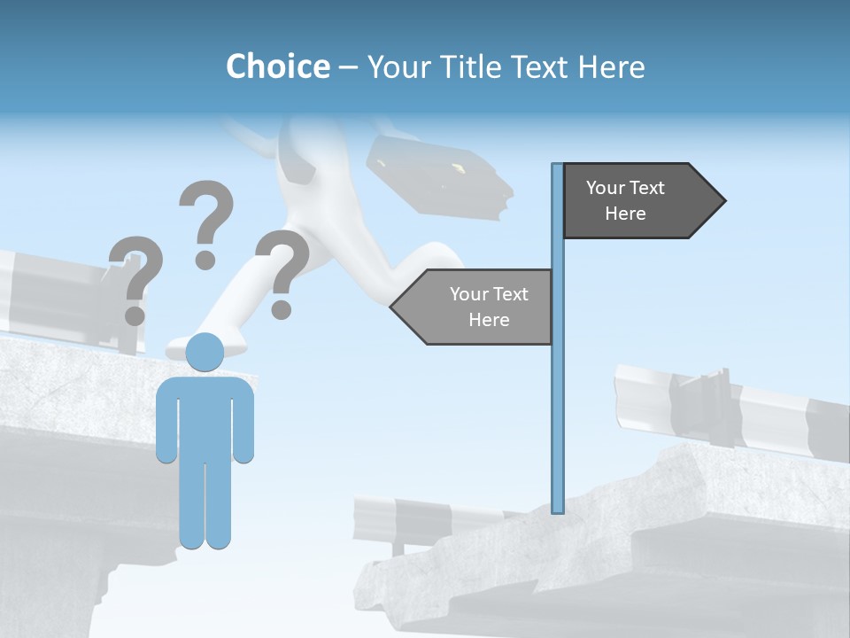 Worry Dart Bridge PowerPoint Template