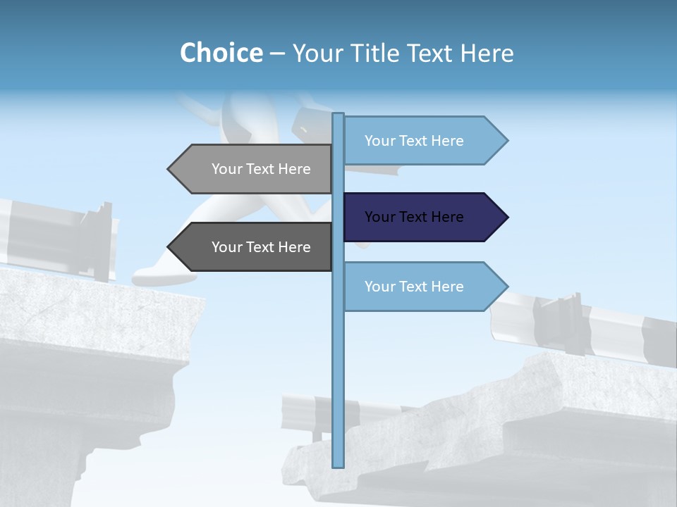 Worry Dart Bridge PowerPoint Template