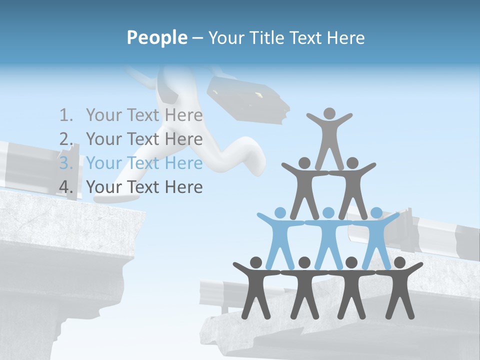 Worry Dart Bridge PowerPoint Template