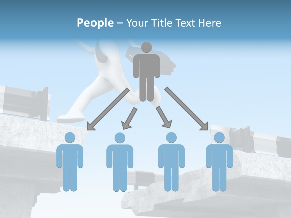 Worry Dart Bridge PowerPoint Template