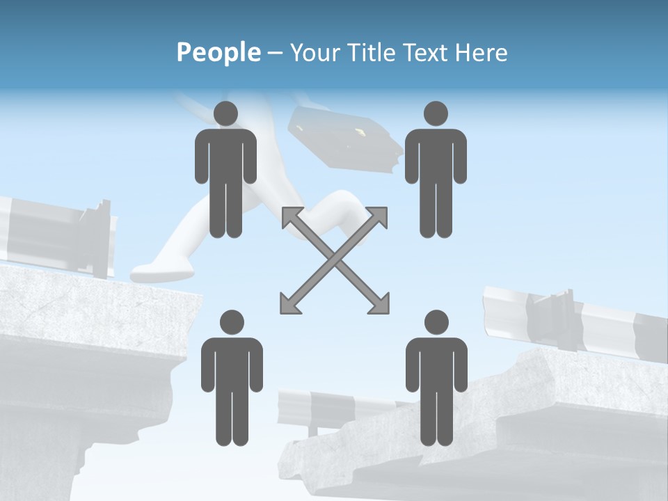 Worry Dart Bridge PowerPoint Template