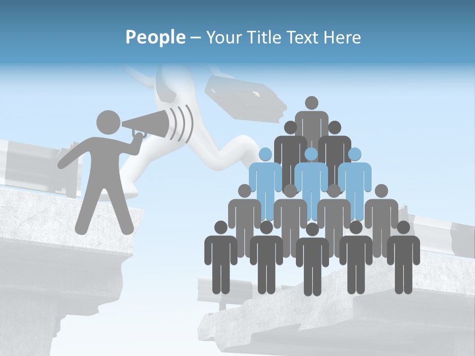 Worry Dart Bridge PowerPoint Template