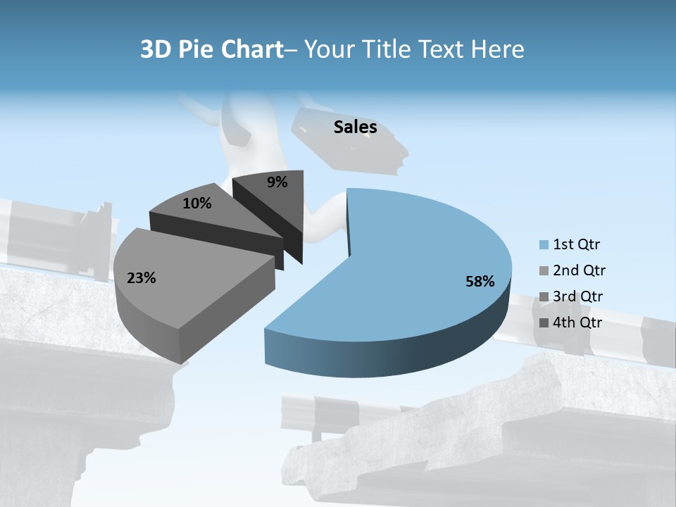Worry Dart Bridge PowerPoint Template