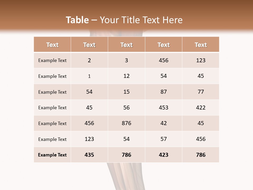 Ligament Corporal White PowerPoint Template