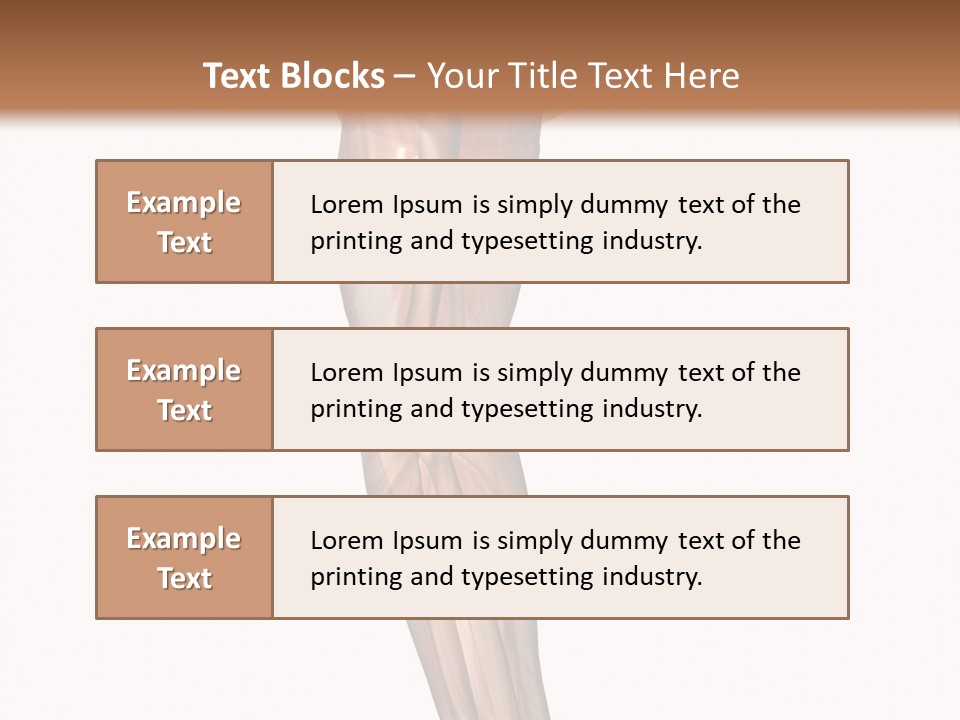 Ligament Corporal White PowerPoint Template