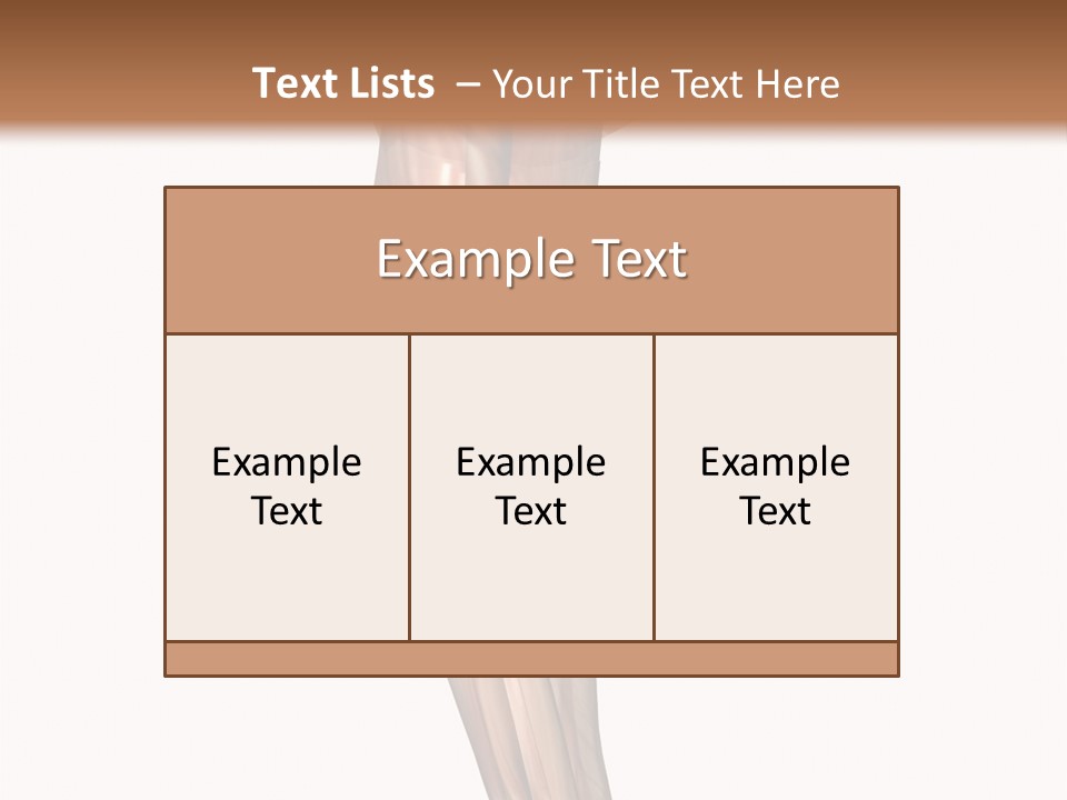 Ligament Corporal White PowerPoint Template