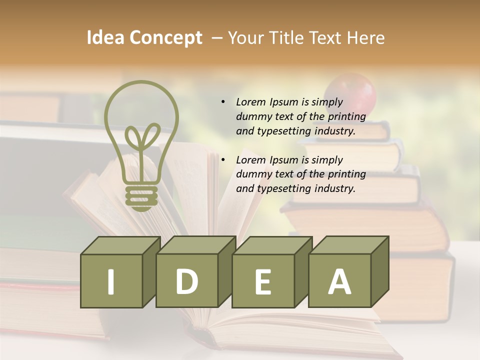 Pie Nature Measure PowerPoint Template