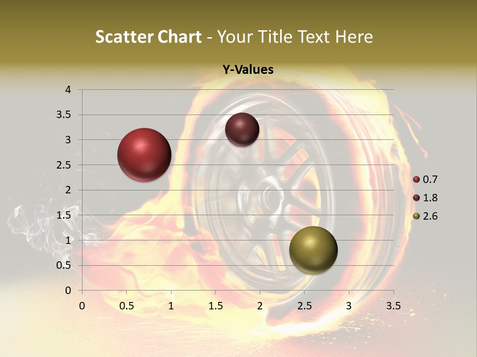 Burning Wheel PowerPoint Template