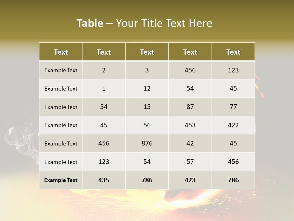 Burning Wheel PowerPoint Template
