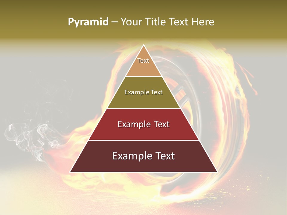Burning Wheel PowerPoint Template
