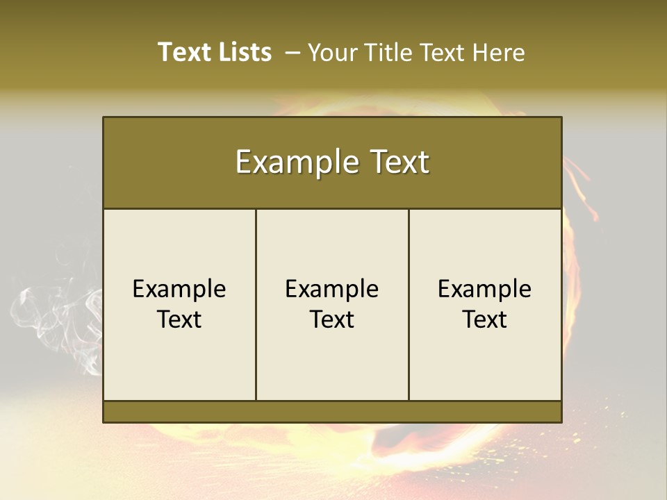 Burning Wheel PowerPoint Template