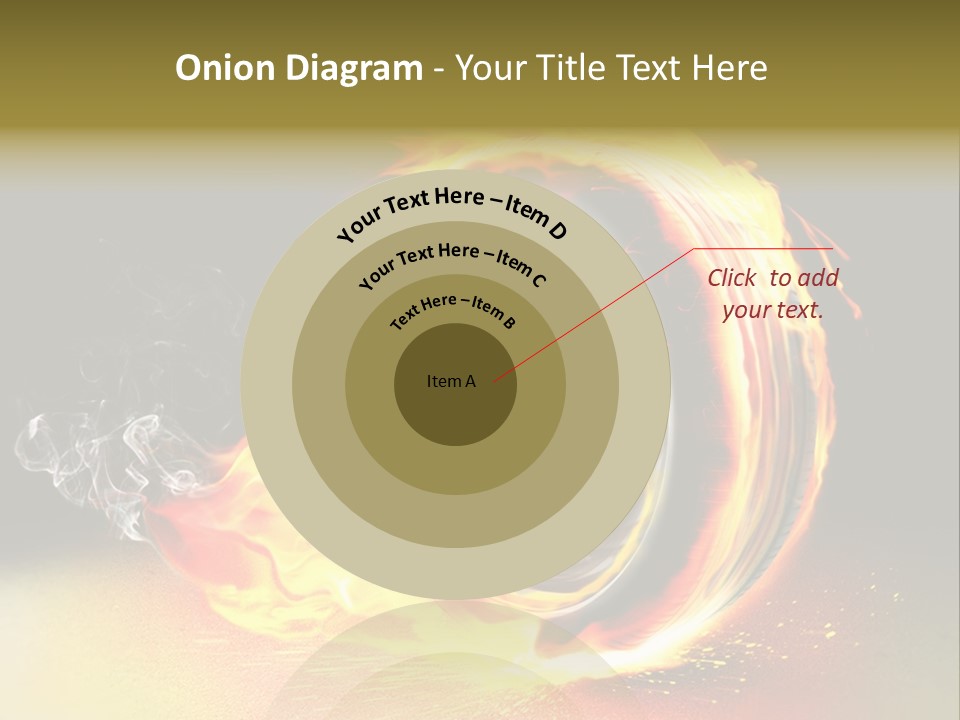 Burning Wheel PowerPoint Template