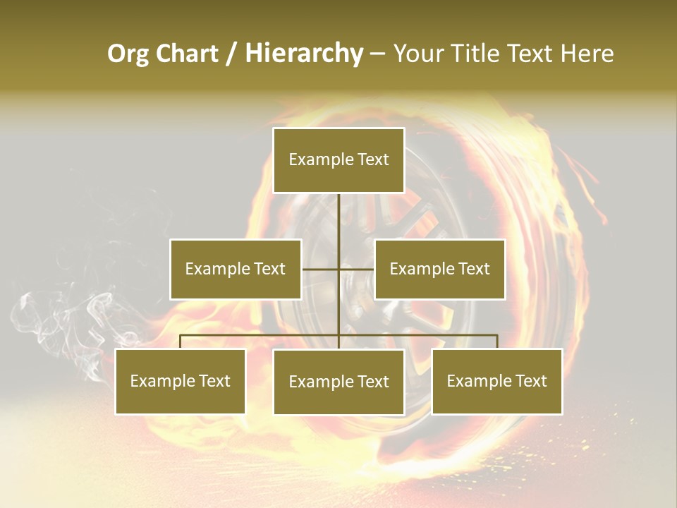Burning Wheel PowerPoint Template