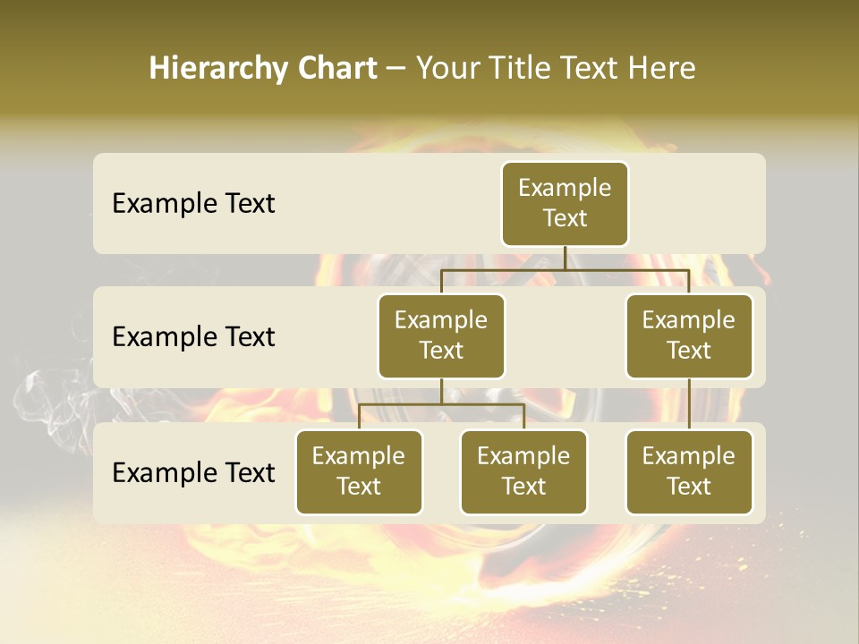 Burning Wheel PowerPoint Template