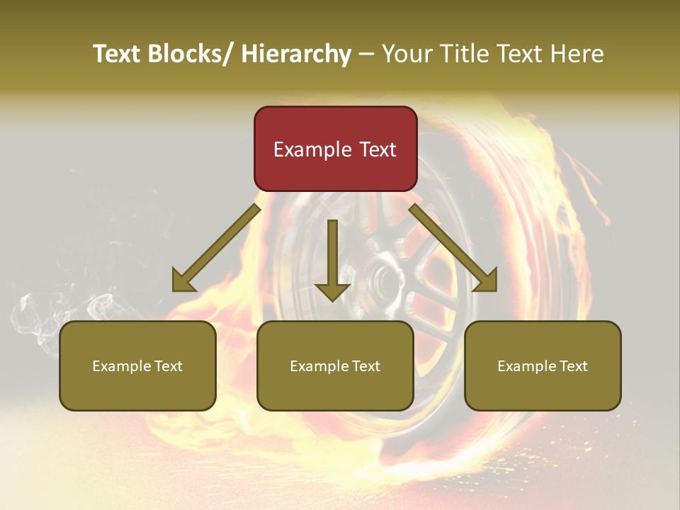 Burning Wheel PowerPoint Template