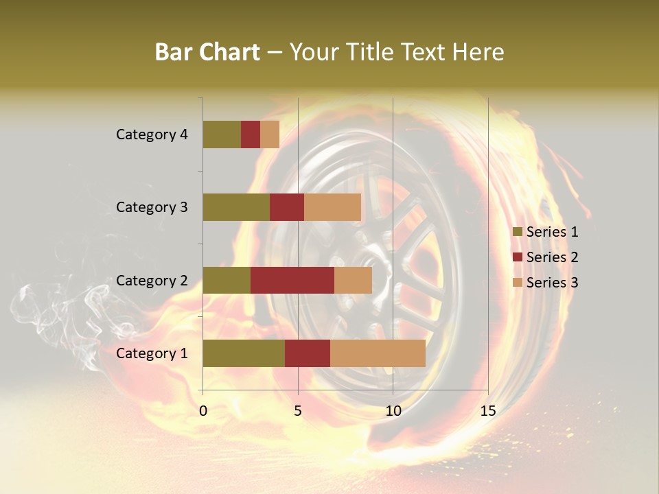 Burning Wheel PowerPoint Template