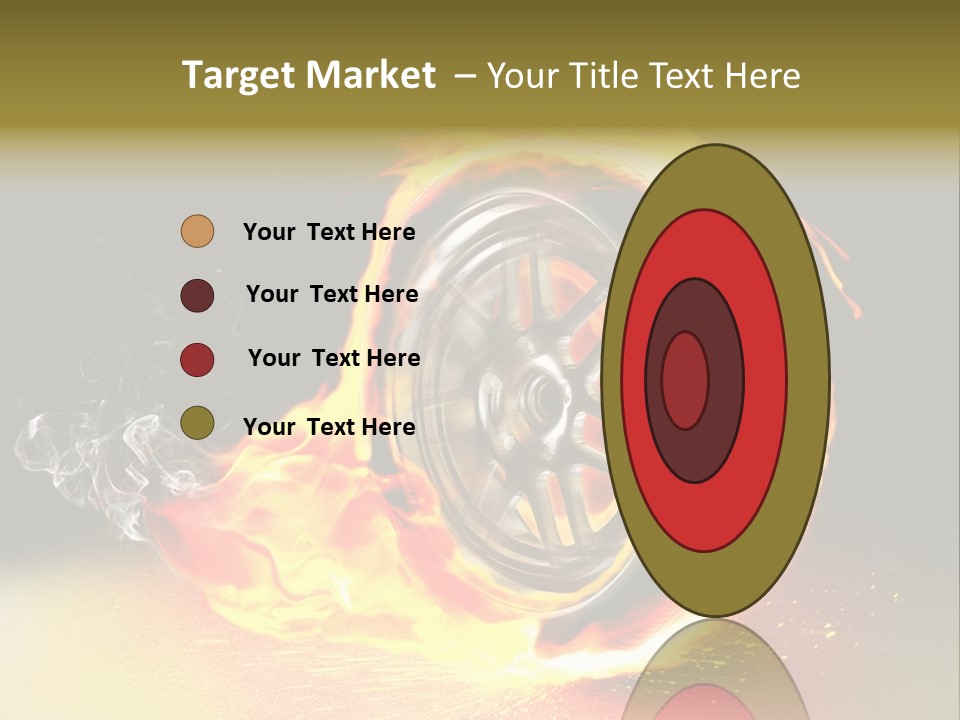 Burning Wheel PowerPoint Template