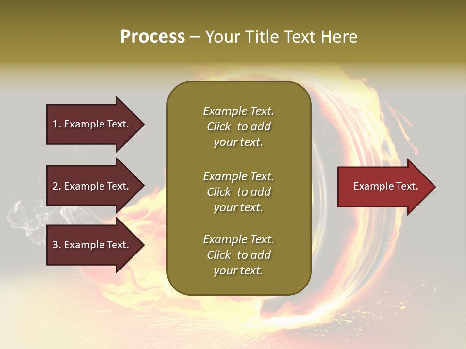 Burning Wheel PowerPoint Template