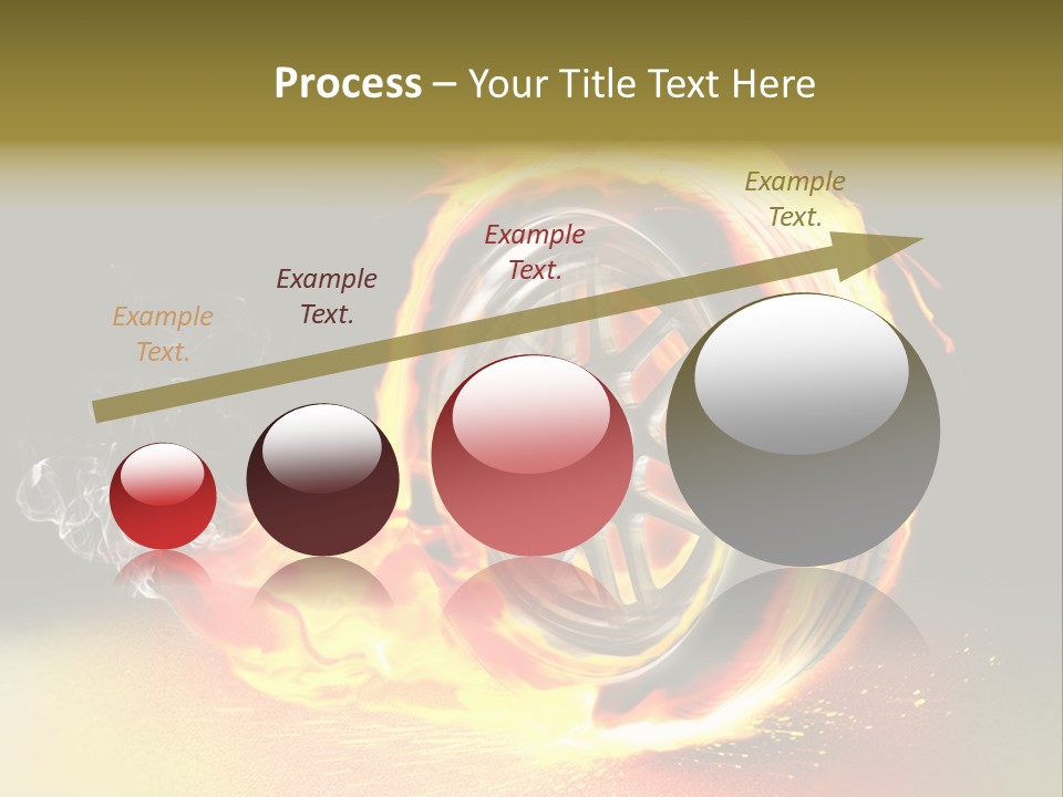 Burning Wheel PowerPoint Template