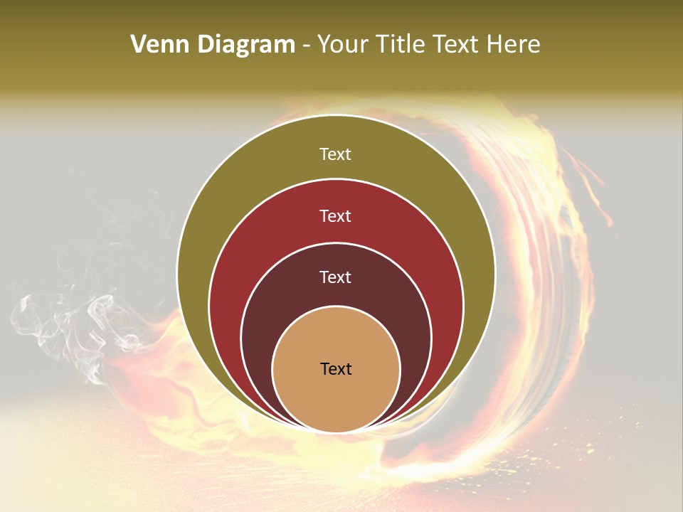 Burning Wheel PowerPoint Template