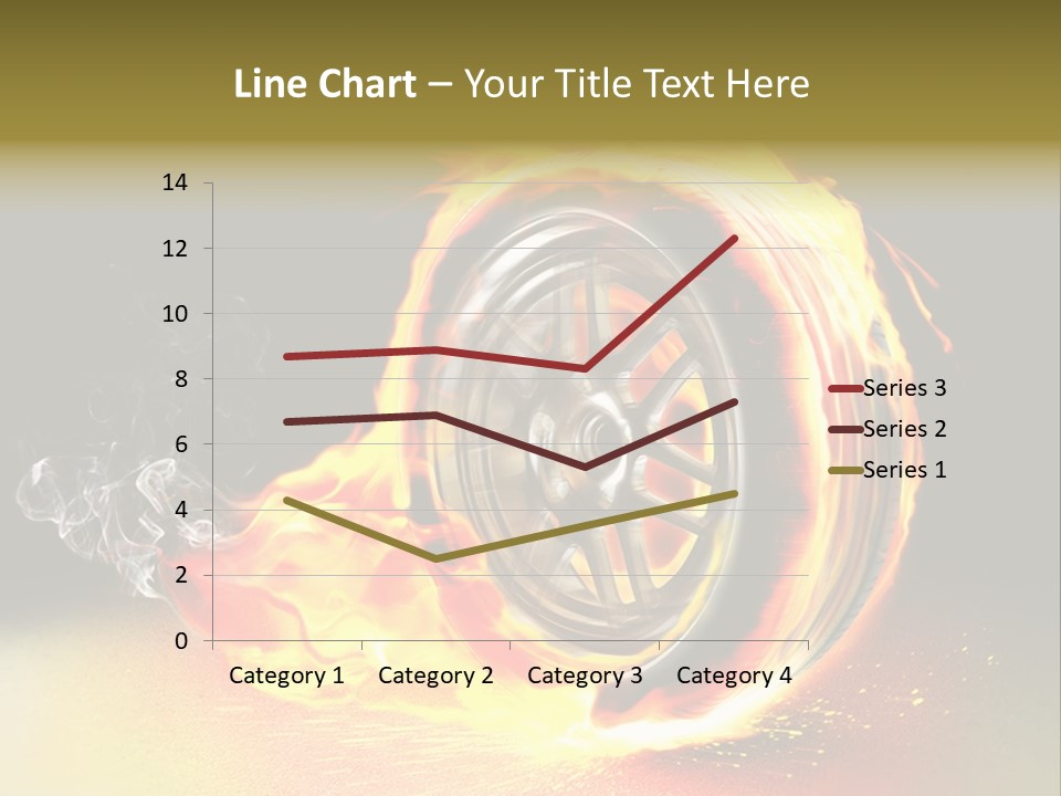 Burning Wheel PowerPoint Template