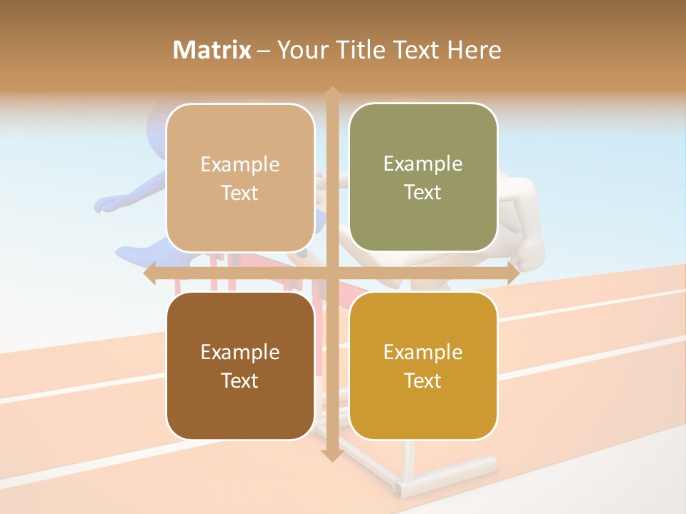 Runner Win Man PowerPoint Template