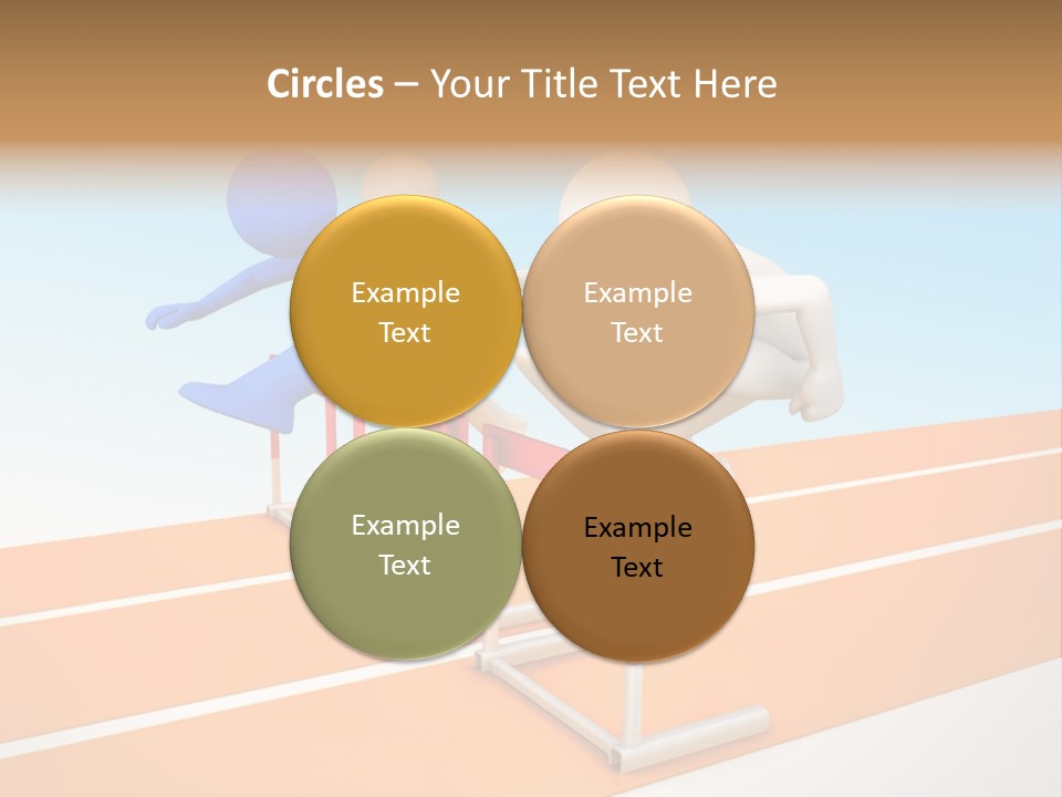 Runner Win Man PowerPoint Template