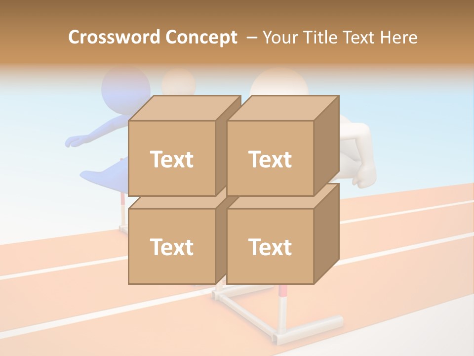 Runner Win Man PowerPoint Template