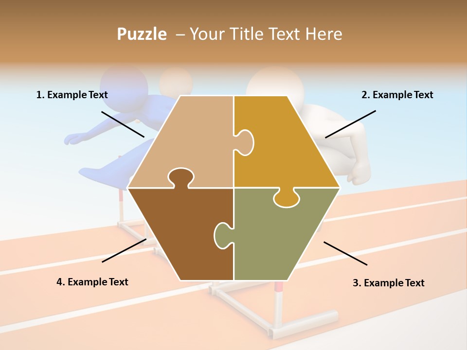 Runner Win Man PowerPoint Template