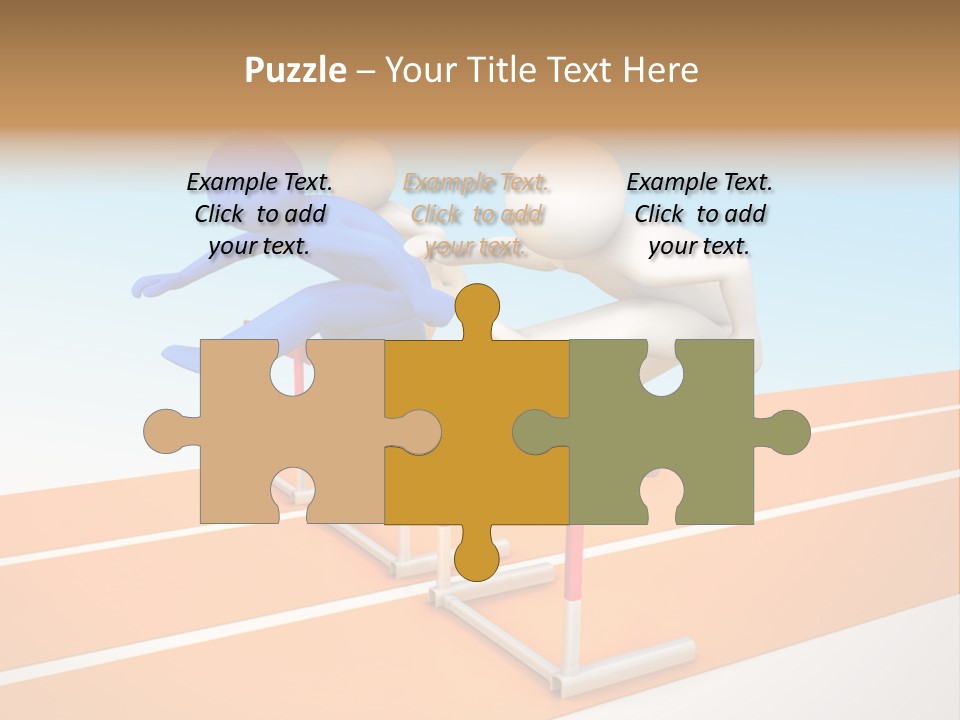 Runner Win Man PowerPoint Template