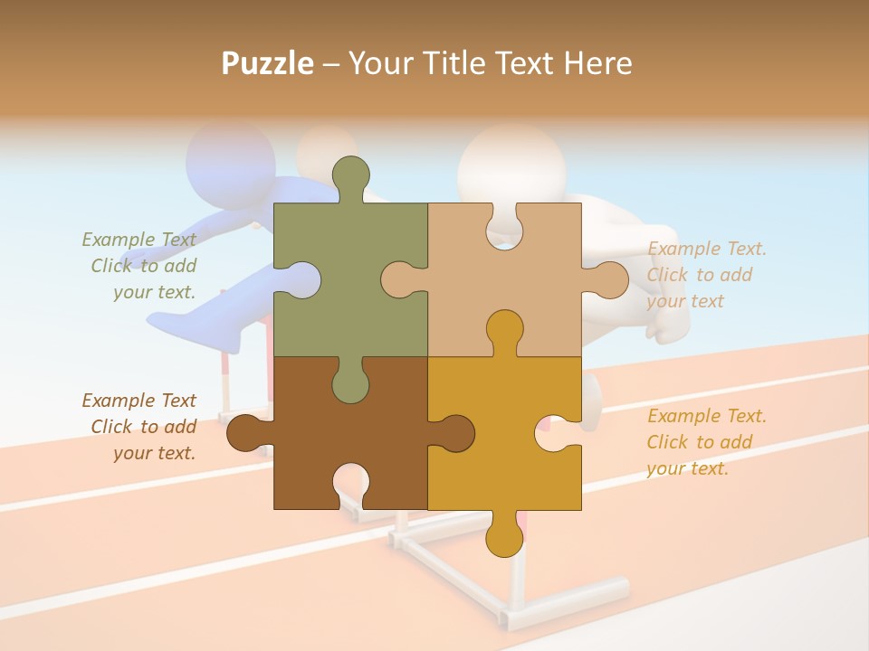 Runner Win Man PowerPoint Template