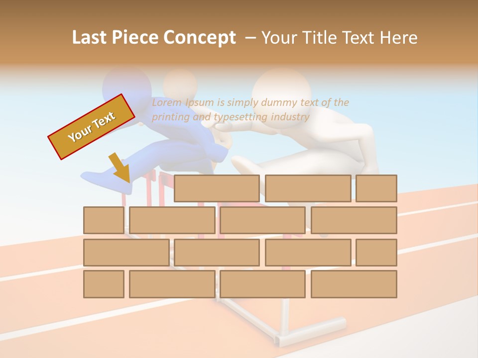 Runner Win Man PowerPoint Template