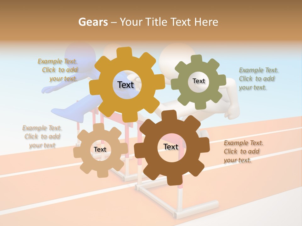 Runner Win Man PowerPoint Template