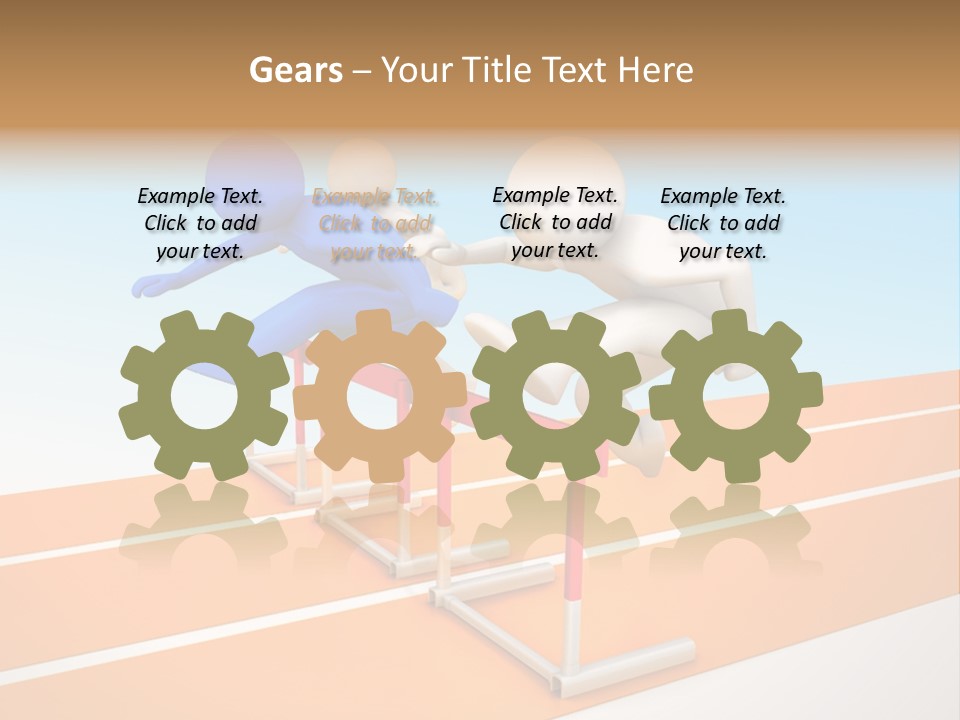 Runner Win Man PowerPoint Template