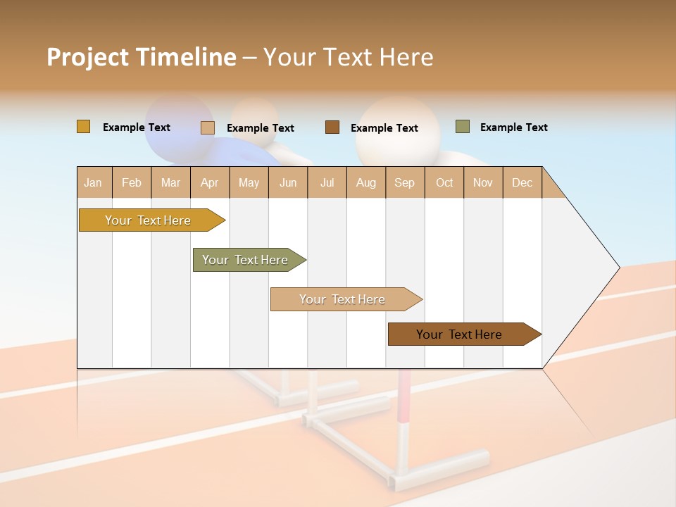 Runner Win Man PowerPoint Template