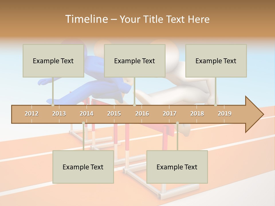 Runner Win Man PowerPoint Template