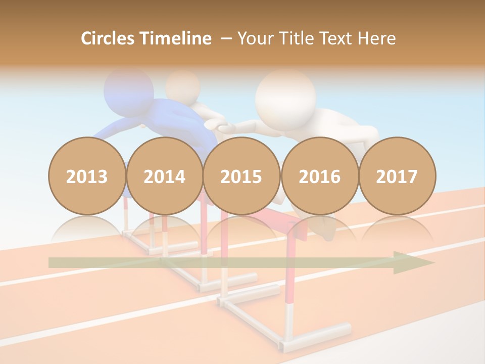 Runner Win Man PowerPoint Template