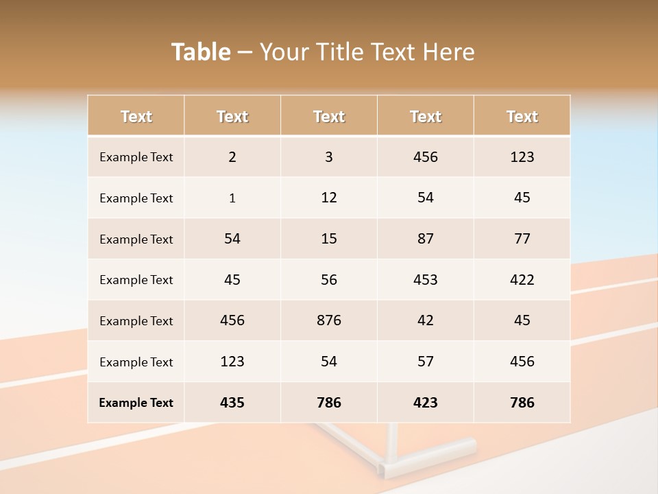 Runner Win Man PowerPoint Template