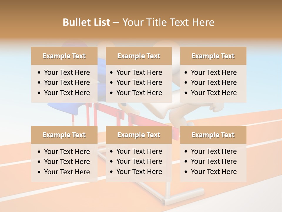 Runner Win Man PowerPoint Template
