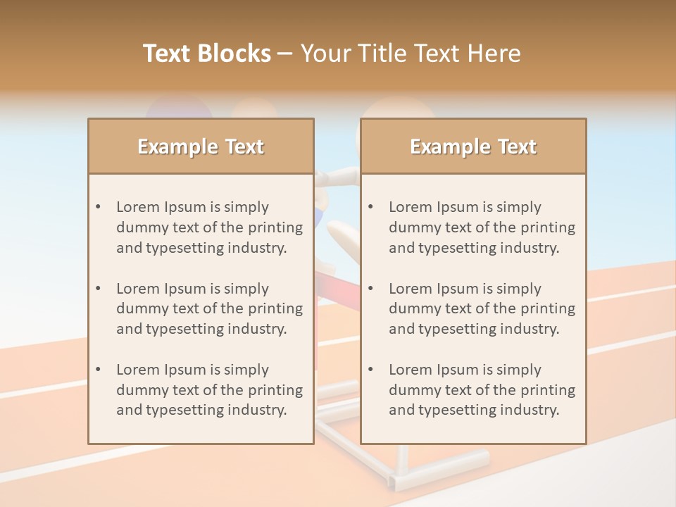 Runner Win Man PowerPoint Template