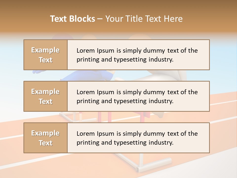 Runner Win Man PowerPoint Template