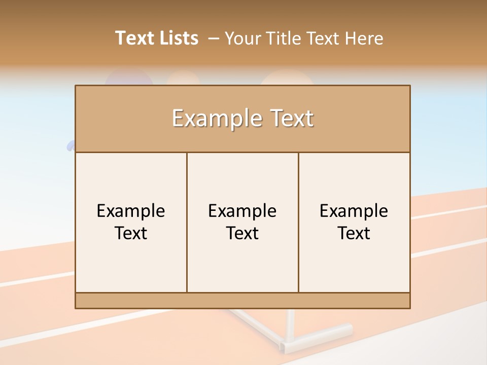 Runner Win Man PowerPoint Template