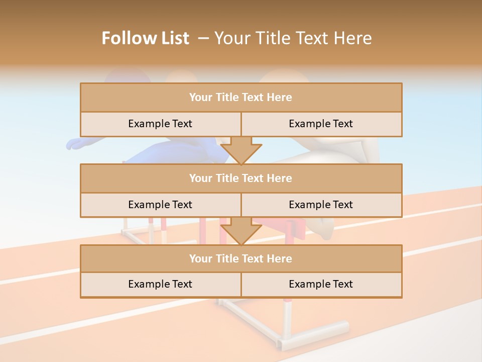 Runner Win Man PowerPoint Template