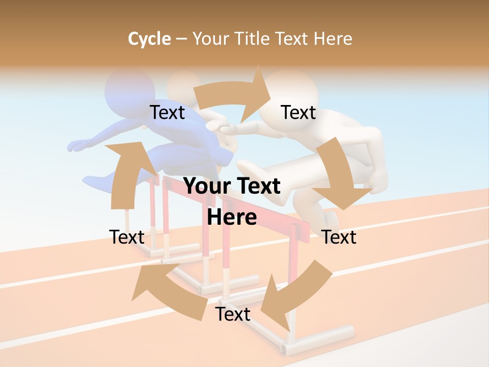 Runner Win Man PowerPoint Template