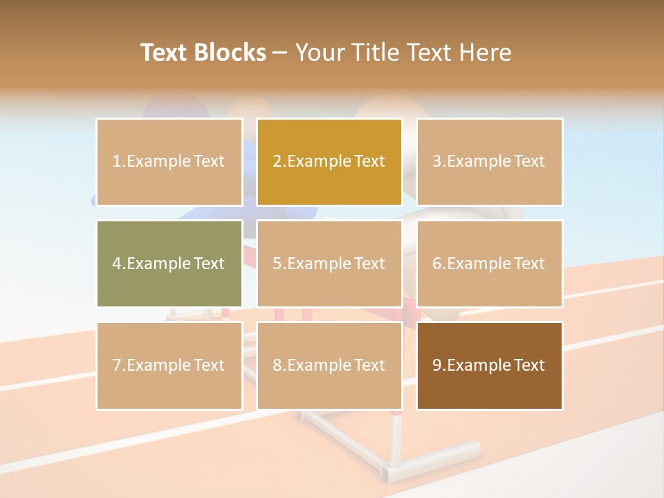 Runner Win Man PowerPoint Template