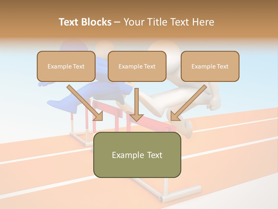 Runner Win Man PowerPoint Template